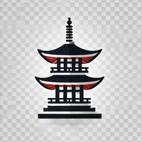 Japanese pagoda icon